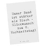 Mr. & Mrs. Panda Postkarte Spruch 8....