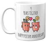 Tasse zum 9. Hochzeitstag, Geschenk für...
