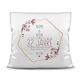 Kissen Hochzeitstag Seifen Hochzeit -...