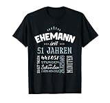 Herren Ehemann 51 Jahre Hochzeitstag...