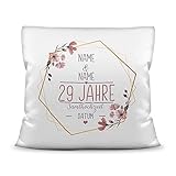 Kissen Hochzeitstag Samt Hochzeit - mit...