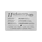 Karte zum 11. Hochzeitstag, Geschenk...