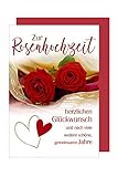 Rosen-Hochzeit 10 Jahre Grußkarte Karte...