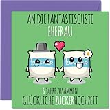 Stuff4 6. Hochzeitstag Karte Liebe - 6...