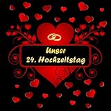 Unser 24. Hochzeitstag Satinhochzeit...