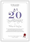Geschenk zum 20. Hochzeitstag Porzellan...