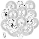 DPKOW 35pcs 25. Hochzeitstag Luftballons...