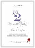 Geschenk zum 2. Hochzeitstag Baumwoll...