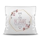 Kissen Hochzeitstag Elfenbein Hochzeit -...
