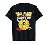 Ehefrau 24 Hochzeitstag Satinhochzeit...