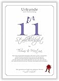 Geschenk zum 11. Hochzeitstag Stahl...