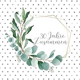Perlenhochzeit Gästebuch zum 30....
