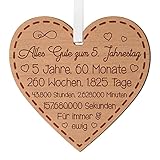 5. Jahrestag Geschenk für Paare 5....