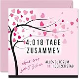 Stuff4 11. Hochzeitstag Karte Liebe -...