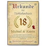 Personalisierte Urkunde zum 18....
