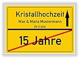 Geschenkidee zur Kristallhochzeit - 15...