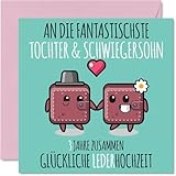 Stuff4 3. Hochzeitstag Karte Liebe - 3...