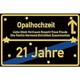 vanva Opalhochzeit Schild Opalhochzeit...
