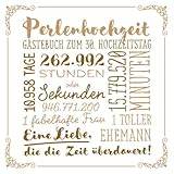 Perlenhochzeit ~ Gästebuch zum 30....