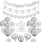 Kristall Hochzeit deko, 15 Hochzeitstag...